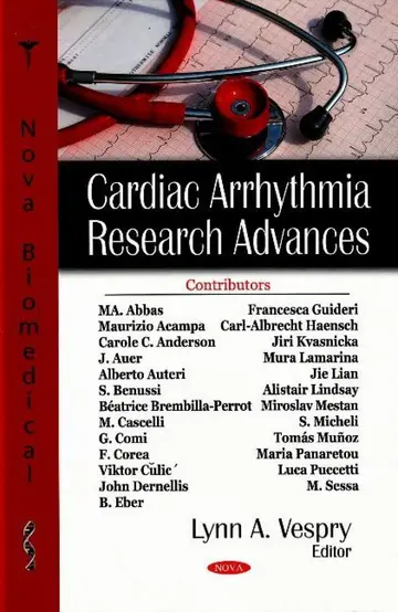 Cover of Cardiac Arrythmia Research Advances