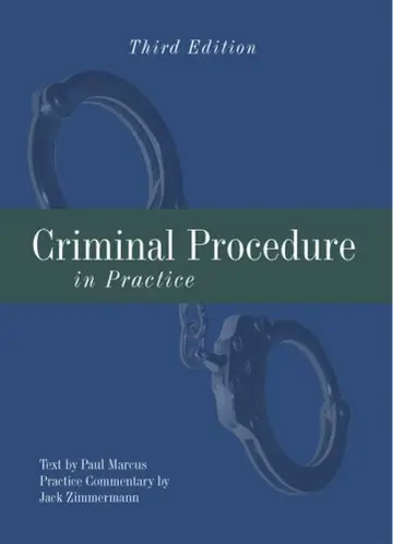 Cover of Criminal Procedure in Practice