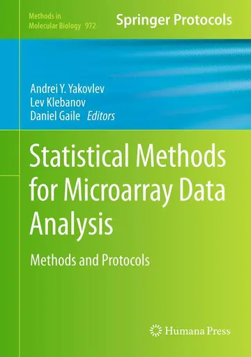 Cover of Statistical Methods for Microarray Data Analysis