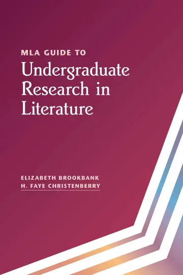 Cover of MLA Guide to Undergraduate Research in Literature