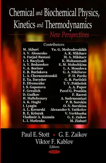 Cover of Chemical and Biochemical Physics, Kinetics and Thermodynamics