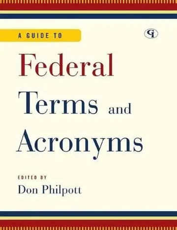 Cover of A Guide to Federal Terms and Acronyms
