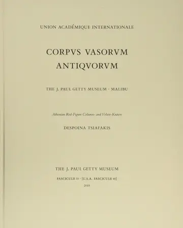 Cover of Corpus Vasorum Antiquorum