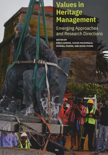 Cover of Values in Heritage Management - Emerging Approaches and Research
