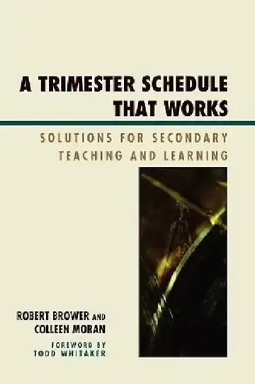 Cover of Trimester Schedule that Works