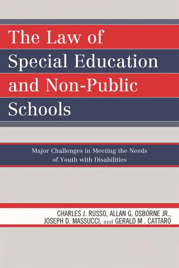 Cover of The Law of Special Education and Non-Public Schools