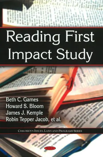 Cover of Reading First Impact Study