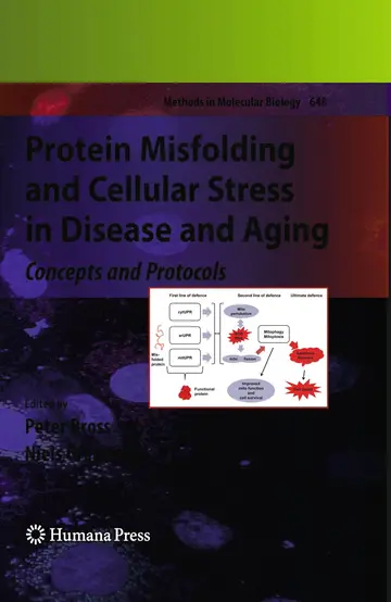 Cover of Protein Misfolding and Cellular Stress in Disease and Aging