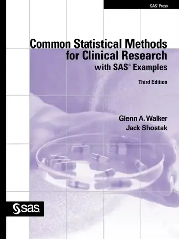 Cover of Common Statistical Methods for Clinical Research with SAS Examples, Third Edition