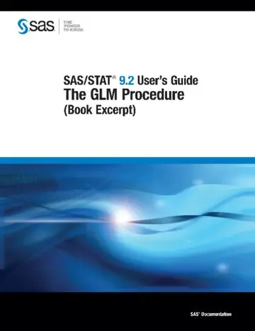 Cover of SAS/STAT 9.2 User's Guide