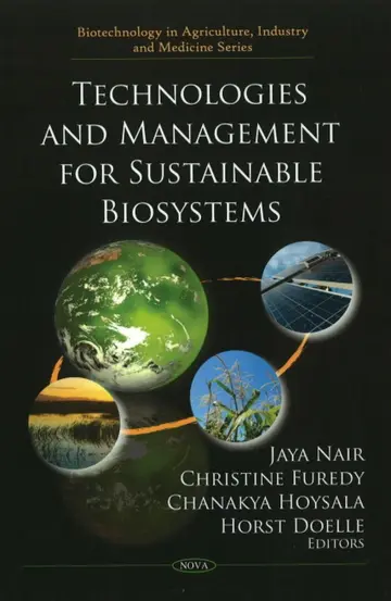 Cover of Technologies and Management for Sustainable Biosystems