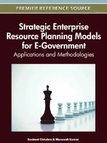 Cover of Strategic Enterprise Resource Planning Models for E-Government