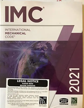 Cover of International Mechanical Code 2021