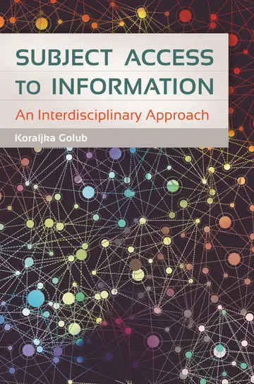 Cover of Subject Access to Information
