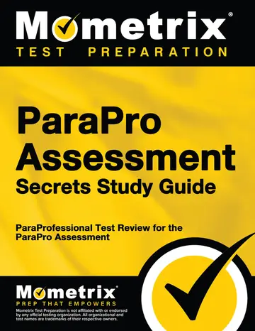 Cover of ParaPro Assessment Secrets