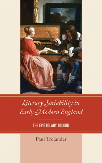 Cover of Literary Sociability in Early Modern England