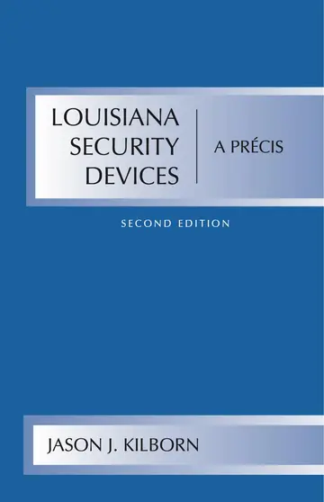 Cover of Louisiana Security Devices