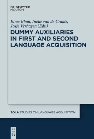 Cover of Dummy Auxiliaries in First and Second Language Acquisition