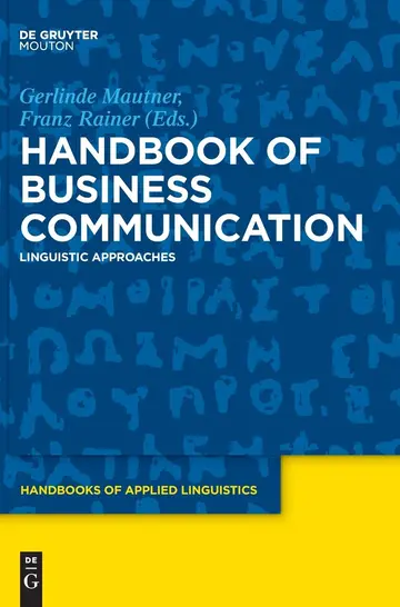 Cover of Handbook of Business Communication