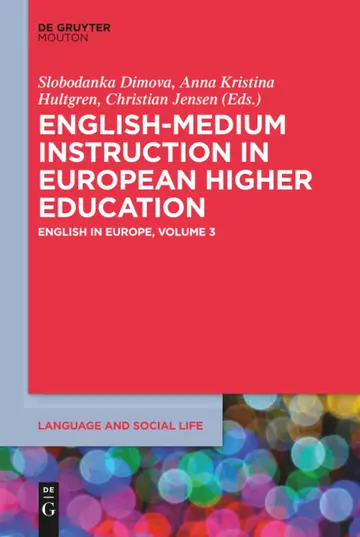 Cover of English-Medium Instruction in European Higher Education