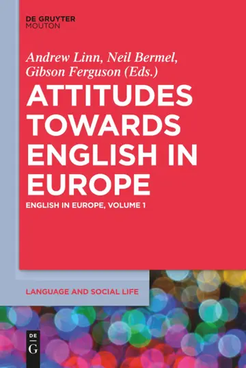 Cover of Attitudes towards English in Europe