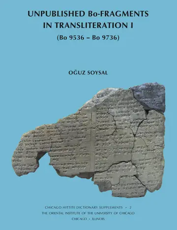 Cover of Unpublished Bo-Fragments in Transliteration I