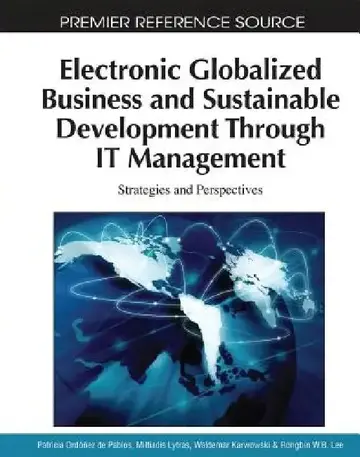 Cover of Electronic Globalized Business and Sustainable Development Through IT Management