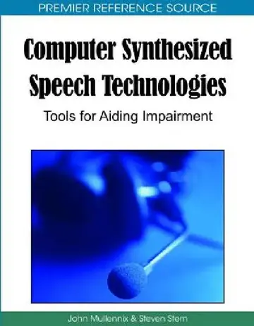 Cover of Computer Synthesized Speech Technologies