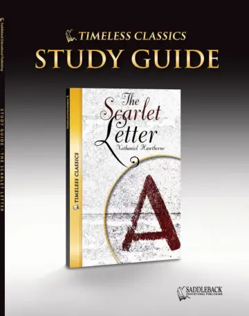 Cover of The Scarlet Letter Study Guide