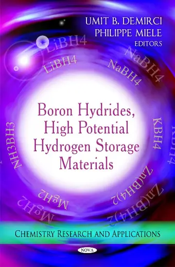 Cover of Boron Hydrides, High Potential Hydrogen Storage Materials
