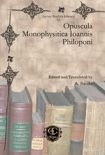 Cover of Opuscula Monophysitica Ioannis Philoponi