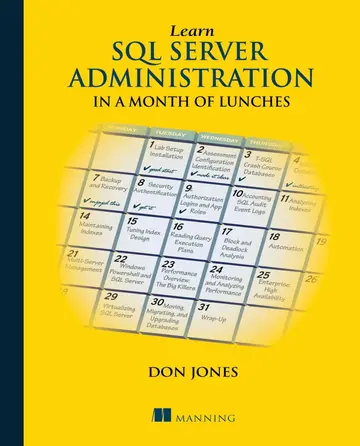Cover of Learn SQL Server Administration in a Month of Lunches