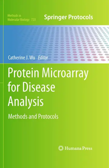 Cover of Protein Microarray for Disease Analysis