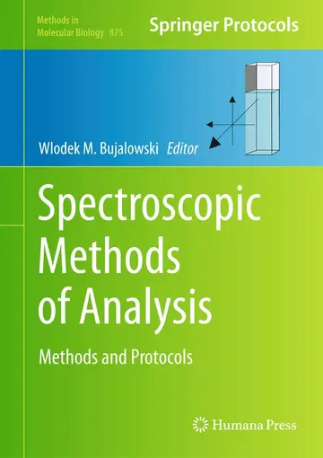 Cover of Spectroscopic Methos of Analysis