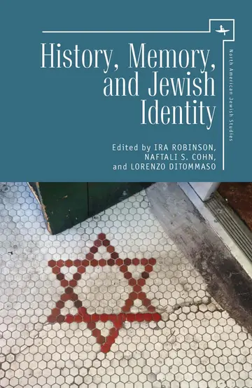 Cover of History, Memory, and Jewish Identity