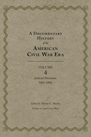 Cover of A Documentary History of the American Civil War