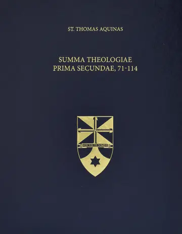 Cover of Summa Theologiae Prima Secundae, 71-114