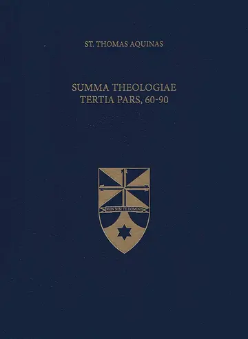 Cover of Summa Theologiae Tertia Pars, 60-90