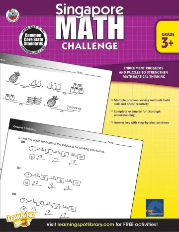 Cover of Singapore Math Challenge, Grades 3 - 5