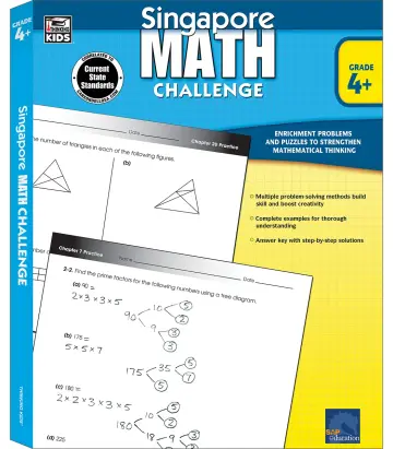 Cover of Singapore Math Challenge, Grades 4 - 6