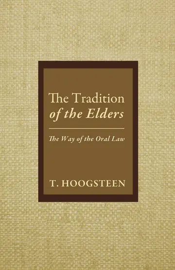 Cover of The Tradition of the Elders