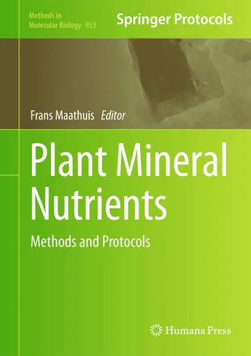 Cover of Plant Mineral Nutrients Methods and Protocols