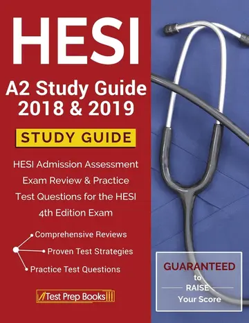 Cover of Hesi A2 Study Guide 2018 & 2019