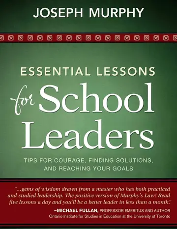Cover of Essential Lessons for School Leaders