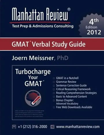 Cover of Manhattan Review Turbocharge your GMAT