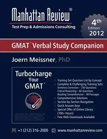 Cover of Manhattan Review Turbocharge your GMAT