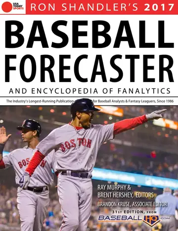 Cover of Ron Shandler's 2017 Baseball Forecaster and Encyclopedia of Fanalytics
