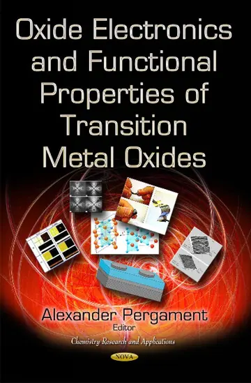 Cover of Oxide Electronics and Functional Properties of Transition Metal Oxides
