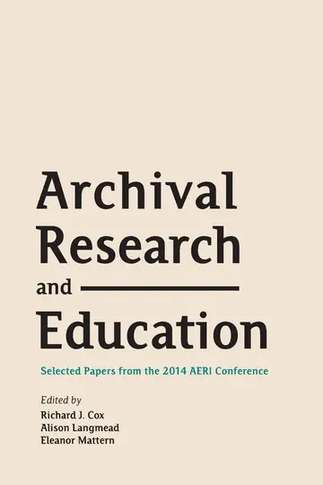Cover of Archival Research and Education