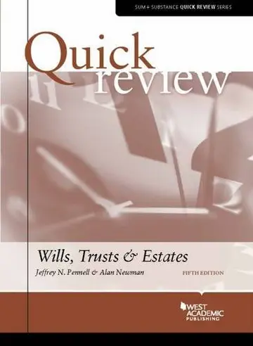 Cover of Quick Review of Wills, Trusts, and Estates
